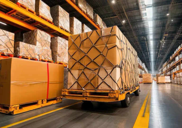 Palletised cargo in a bonded warehouse